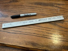 1/4" x 1" x 12" , 304 Stainless Steel Flat Bar