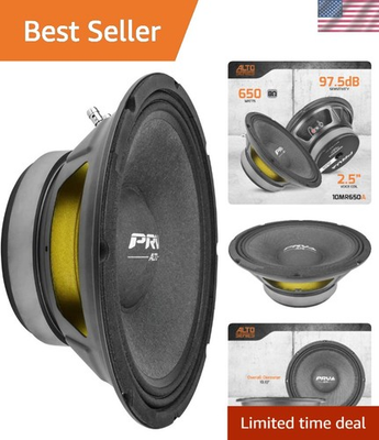 #ad 10 Inch Alto Series 650 Watts Midrange Speaker Flush Mount High Fidelity $154.79