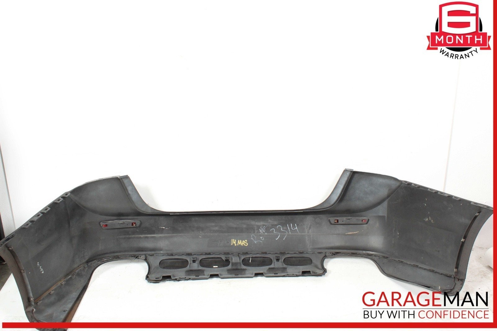 14-17 Maserati Ghibli M157 Rear Bumper Cover Panel Black OEM
