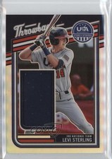 2026 Stars & Stripes Prizm USA Baseball Throwback Materials Levi Sterling 19lz
