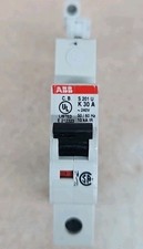 ABB S 201 U K 30 A S201UK30A CIRCUIT BREAKER 1 POLE UNIT 120/240V