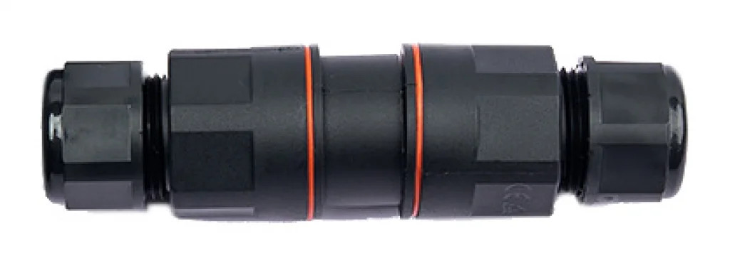 Inline Junction Black Plug & Socket Connector IP68 DazzLED DZ223P-PS