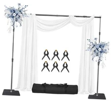 Heavy Backdrop Stand Kit, 10x8(W*H) ft Adjustable Photographic Background 