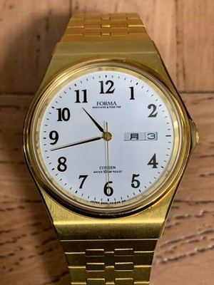 CITIZEN シチズン FORMA フォルマ 腕時計 5500-F50093 Citizen Forma 5500-F50093 Quartz Day-Date Watch Working | eBay