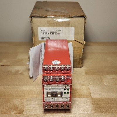 Elan Schmersal SRB-NA-R-C.33-115V Safety Monitoring Relay 115VAC 3 NO 1 NC