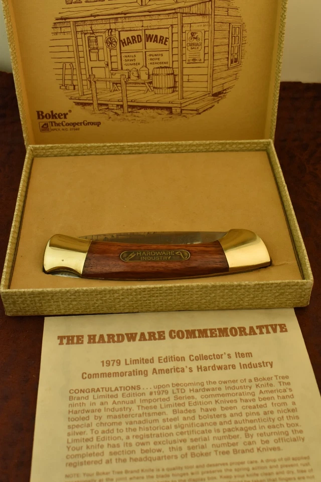 BOKER TREE БРЕНД SOLINGEN ГЕРМАНИИ ДЕРЕВА ПЕРВОКЛАССНЫЙ ЗАМОК НОЖ 1979 CLASSIC 25699 - Изображение 2 из 4