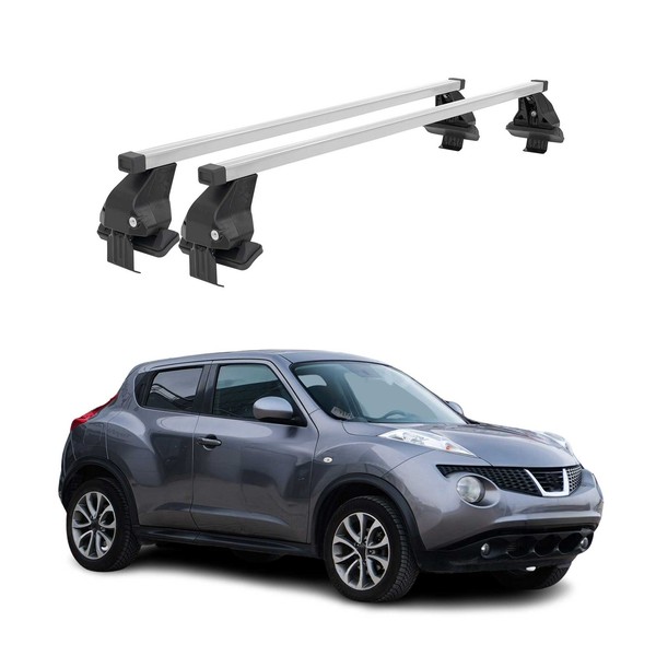 Menabo DachträGer GrundtäGer FüR Nissan Juke 2010-2019 50Kg Stahl Silber 2 Tlg-image
