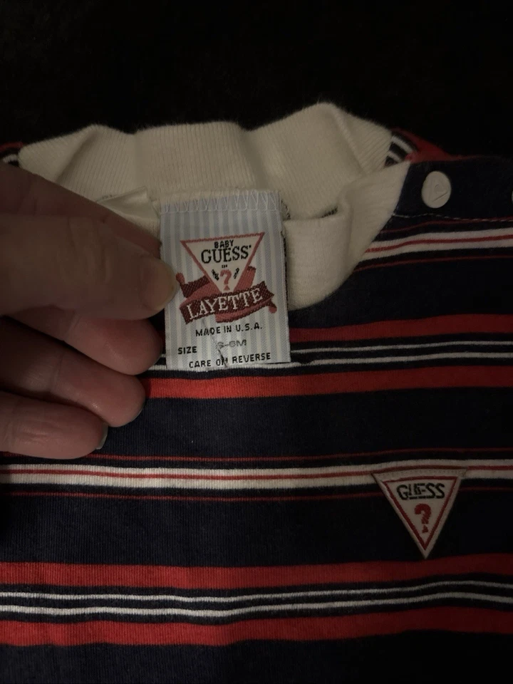 Vintage Guess Pj Talla 6M Bebé Foto 3 de 4