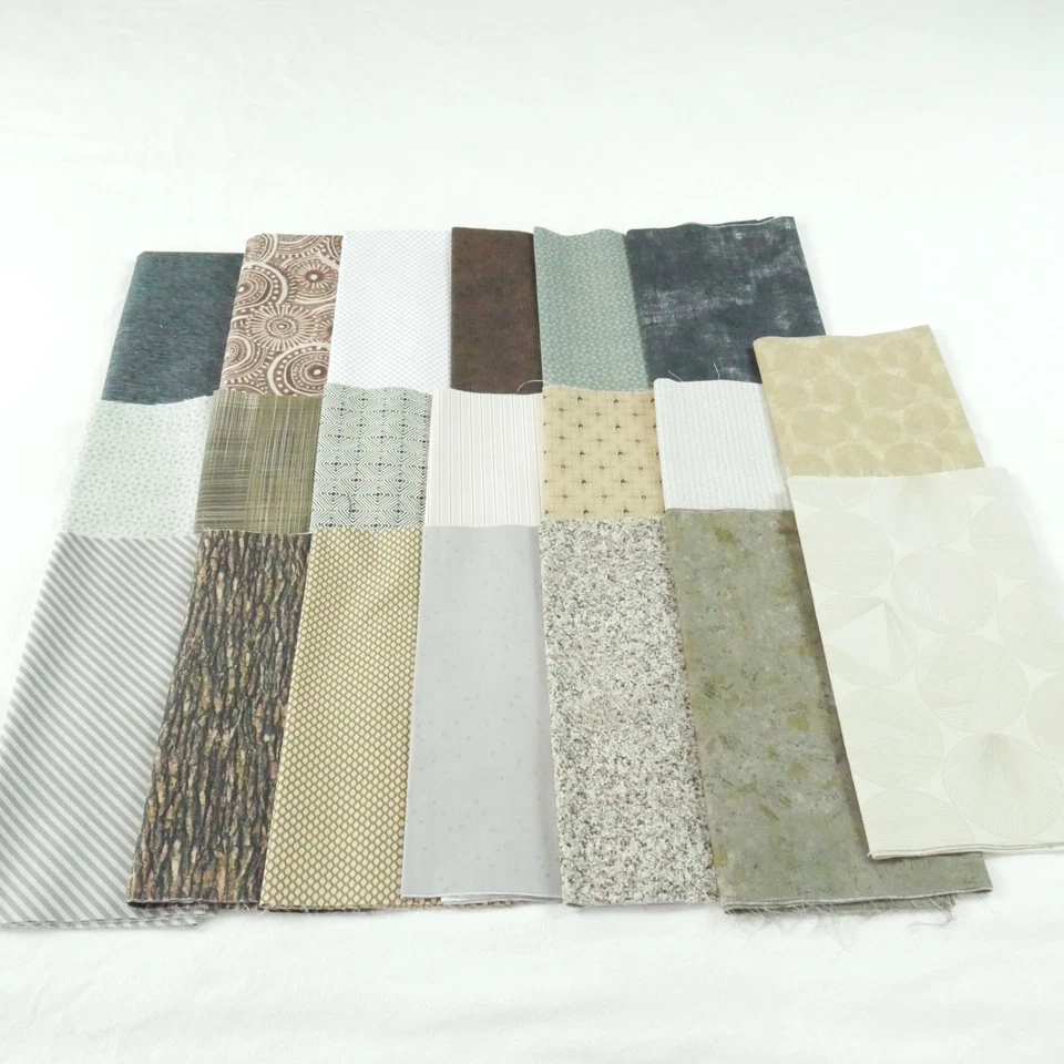 Fraser Quilt Kit Grey Brown Neutral 42" x 54" + Primitive Gatherings Pattern - Image 2 of 4