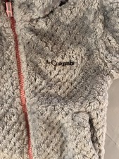 Columbia Fire Side Sherpa Jacket Gray Full Zip Pocket Outdoor Hiking Size 2T
