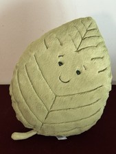 Jellycat Woodland Beech Leaf Large Green Leave Rare Retired Soft Toy Plush