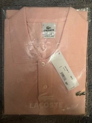 Lacoste Classic Pink Polo Shirt Size XL