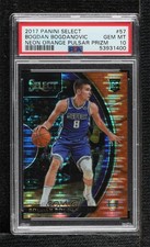 2017 Select Concourse Neon Orange Pulsar Prizm 1/9 Bogdan Bogdanovic PSA 10 oh4