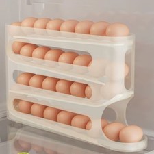 2-4 Layer Egg Box Refrigerator Egg Storage Slide Automatic Large Capacity