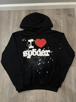 I Heart Spider Worldwide Black and Red Hoodie Size Large | eBay