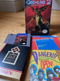 Gremlins 2 The New Batch Nintendo Nes Original Game complete with manual CIB