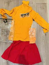 Women s Velma Costume Orange Mystery Inc Scooby Doo Small