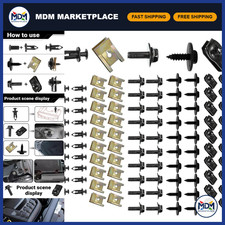 100 PCS Car Body Screws Bolts Kit, U-Nuts Splash Shield Retainers, Bumper Fender