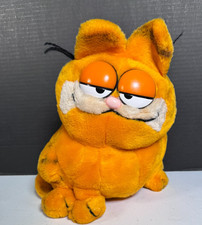 Vintage 1981 Dakin Garfield Plush Sitting 11 Inch Plastic Eyes Orange Fat Cat