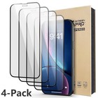 (4 Pack) Full Cover Tempered Glass Screen Protector For iPhone XR, X Series
