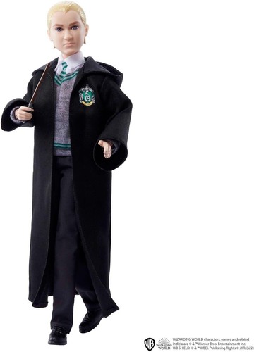 Genuine HARRY POTTER - DRACO MALFOY Poseable Collectible Action Figure w/ Robe - Picture 3 of 6