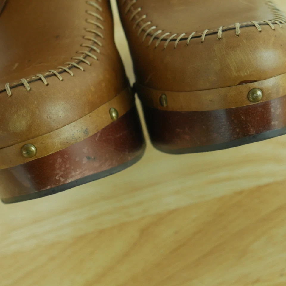 Vintage Size 7 Y2K Clogs Chunky Heel Platform Mules Boho Xhilaration Chunky Stud - Image 4 of 4