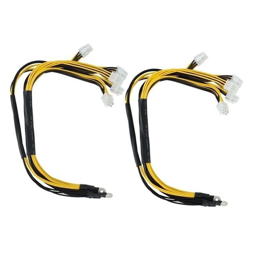 2Pcs 5X PCI-E PCIe 6Pin Powers Connector For Bitmain Antminer APW7 APW3++ PSU L3 - Picture 1 of 9