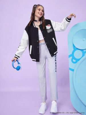 HELLO KITTY DIMMOIRE フルジップジャケット HELLO KITTY DIMMOIRE フルジップジャケット