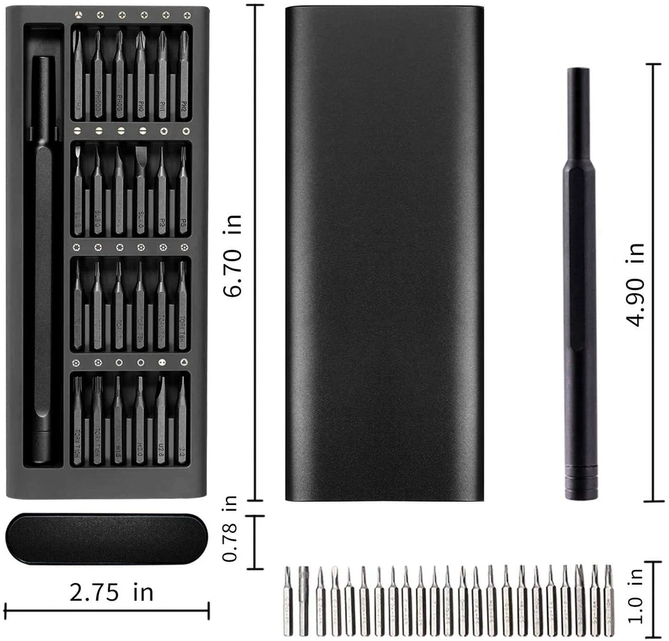 For Xiaomi MiJia 25 In 1 Precision Aluminium Screwdriver Repair Tools Set Fit US - Image 3 of 4