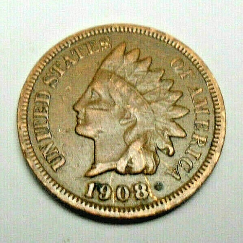 1908 P Indian Head Cent Penny  *VF - VERY FINE DETAILS*  **FREE SHIPPING**