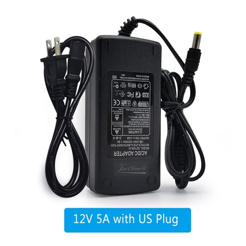 60W 12V 5A power supply 12V to 85-265V AC Adapter Transformer For 5050 LED strip - Picture 8 of 11