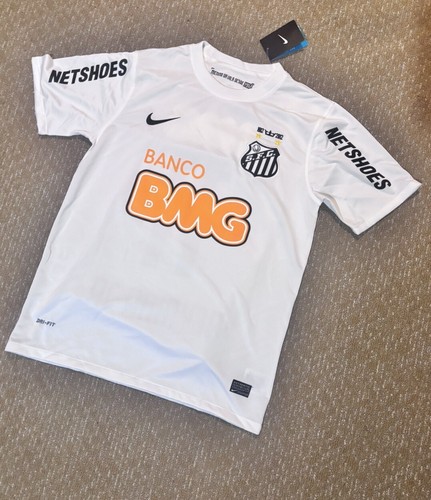 Maglia Calcio Retro Neymar Jr Santos 2012/13 - Taglia L, Bianca, Nike