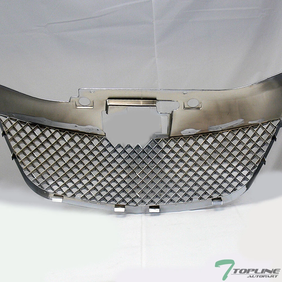 Topline For 2007-2010 Chrysler Sebring Mesh Front Hood Bumper Grille - Chrome Foto 3 de 4