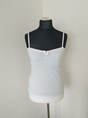 Mango Basics Damen Top weiß Größe M