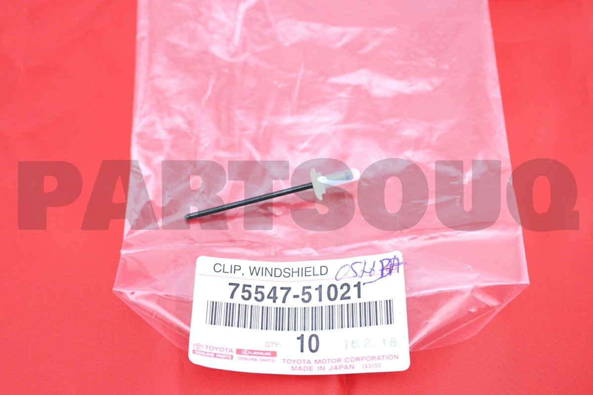オリジナル 7554751021 Genuine Toyota CLIP, WINDSHIELD OUTSIDE MOULDING, NO.3