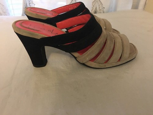 Para mujer pas de Rouge Sandalias Marrón De Gamuza Negra Talla 37 | eBay