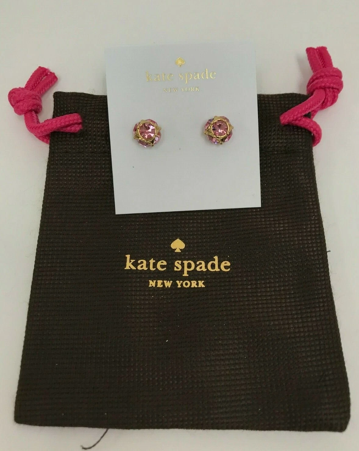 NWT Kate Spade Lady Marmalde Stud Earrings OORU1810 Light Pink