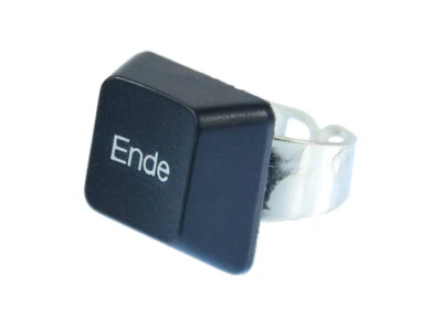 Tastaturring PC Zeichen Ende Taste Ring Miniblings Computer Individuell Tastatur - Bild 1 von 4