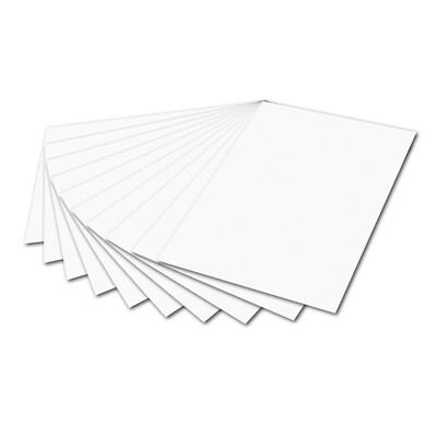 itenga Fotokarton DIN B1 weiß 10 Blatt Bastel Papier Ton Karton 100x70cm 300g/m²