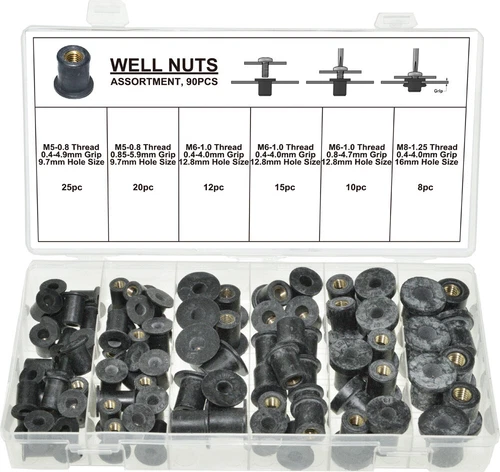 Swordfish 21151 - Automotive Metric Rubber Well Nut Assortment