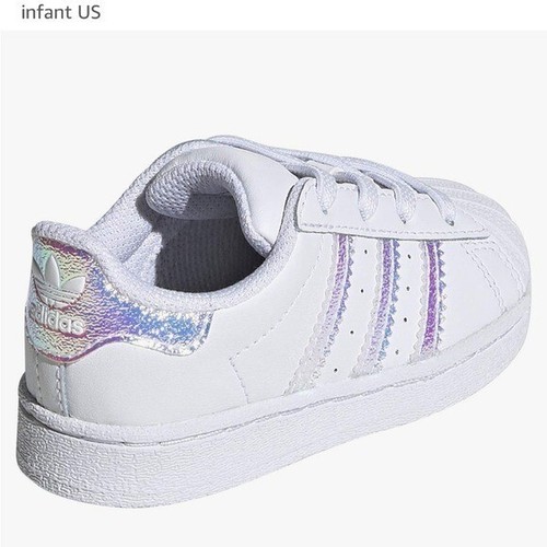 Adidas Originals Superstar Weiß Metallic Kinder Baby Superstar Sneaker Schuhe 5K - Bild 5 von 13