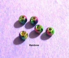 25 fly tying brass beads RAINBOW 25 beads 6 sizes available COMBINE SHIPPING