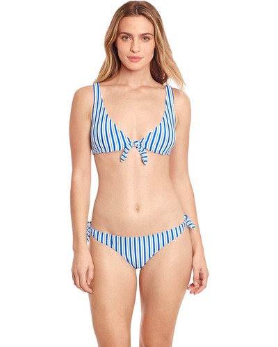 Polo Ralph Lauren COBALT Coastal Stripe Tie Front Bikini Swim Top, US Medium - Bild 4 von 4