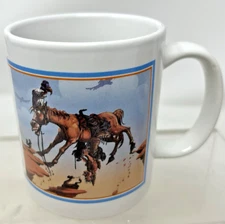 Vintage Leanin Tree Western Gift Mug 1995 "Today is Gonne be One Helluva Week"