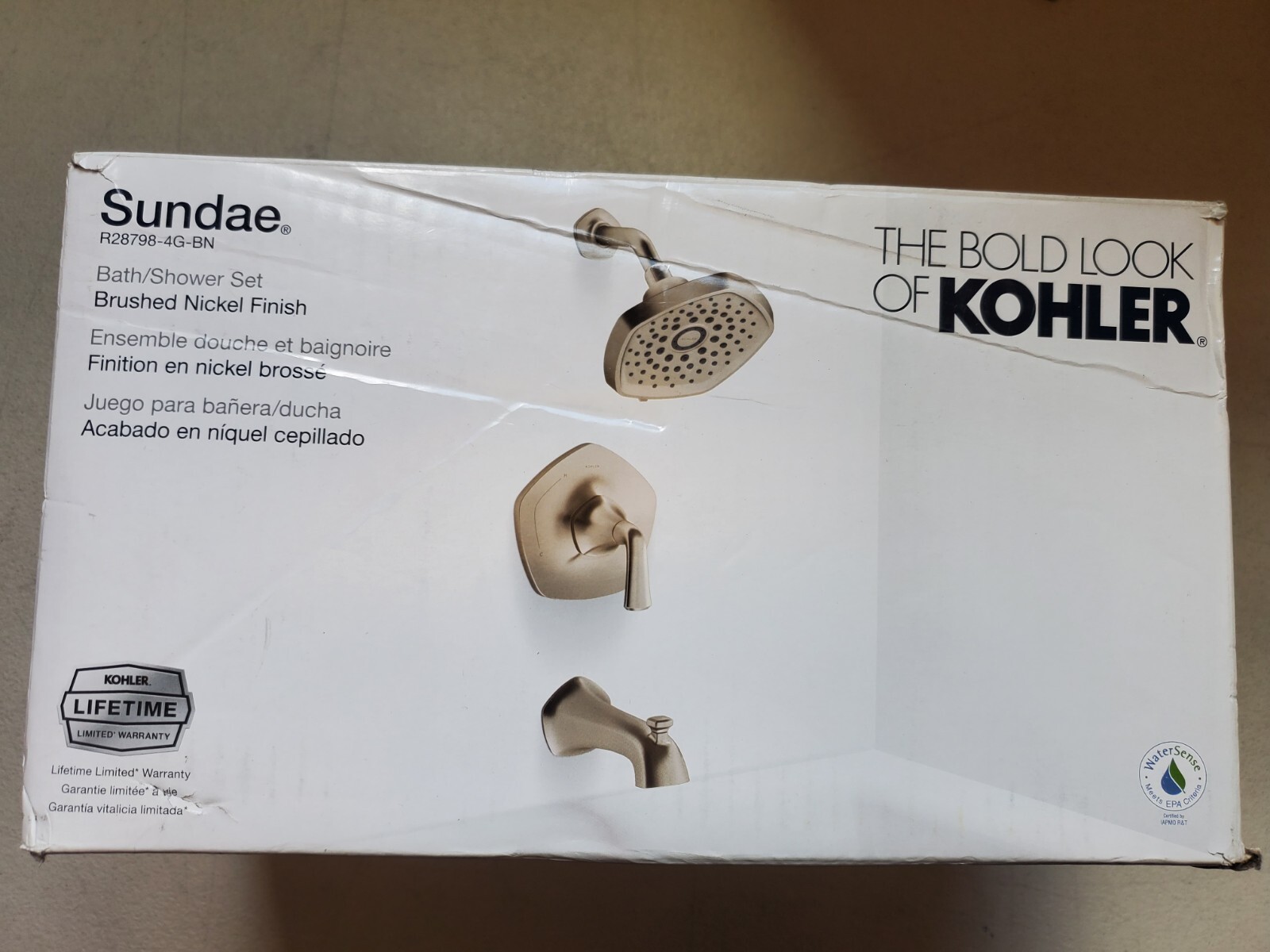 Kohler Sundae K-R28798-4G-BN Tub and Shower Faucet in Vibran