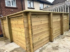 44mm Tanalised Log wood Garden Raised Aquarium Fish/Koi Pond Kit 800mm deep