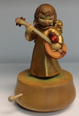 工芸品 ANRI FERRANDIZ ANGEL MUSIC BOX ANRI FERRANDIZ ANGEL MUSIC BOX 6 ANRI FERRANDIZ Hand Carved Wooden