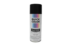 Quick Color 10 Oz. Flat Black General Purpose Interior Exterior Spray Paint