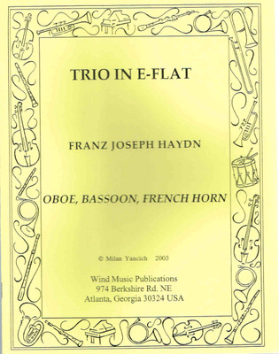 Trio in E-Flat for Oboe, Bassoon, and French Horn - Milan Yanich