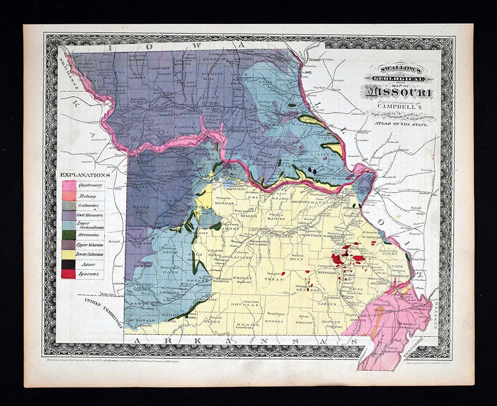 Ozark Mountains Map